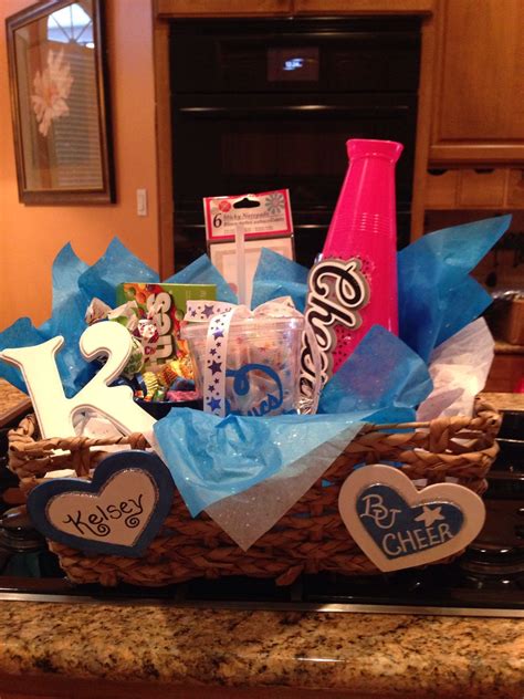 cheer coach gift basket ideas